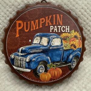Pumpkin Patch Bottle Cap Wall Decor